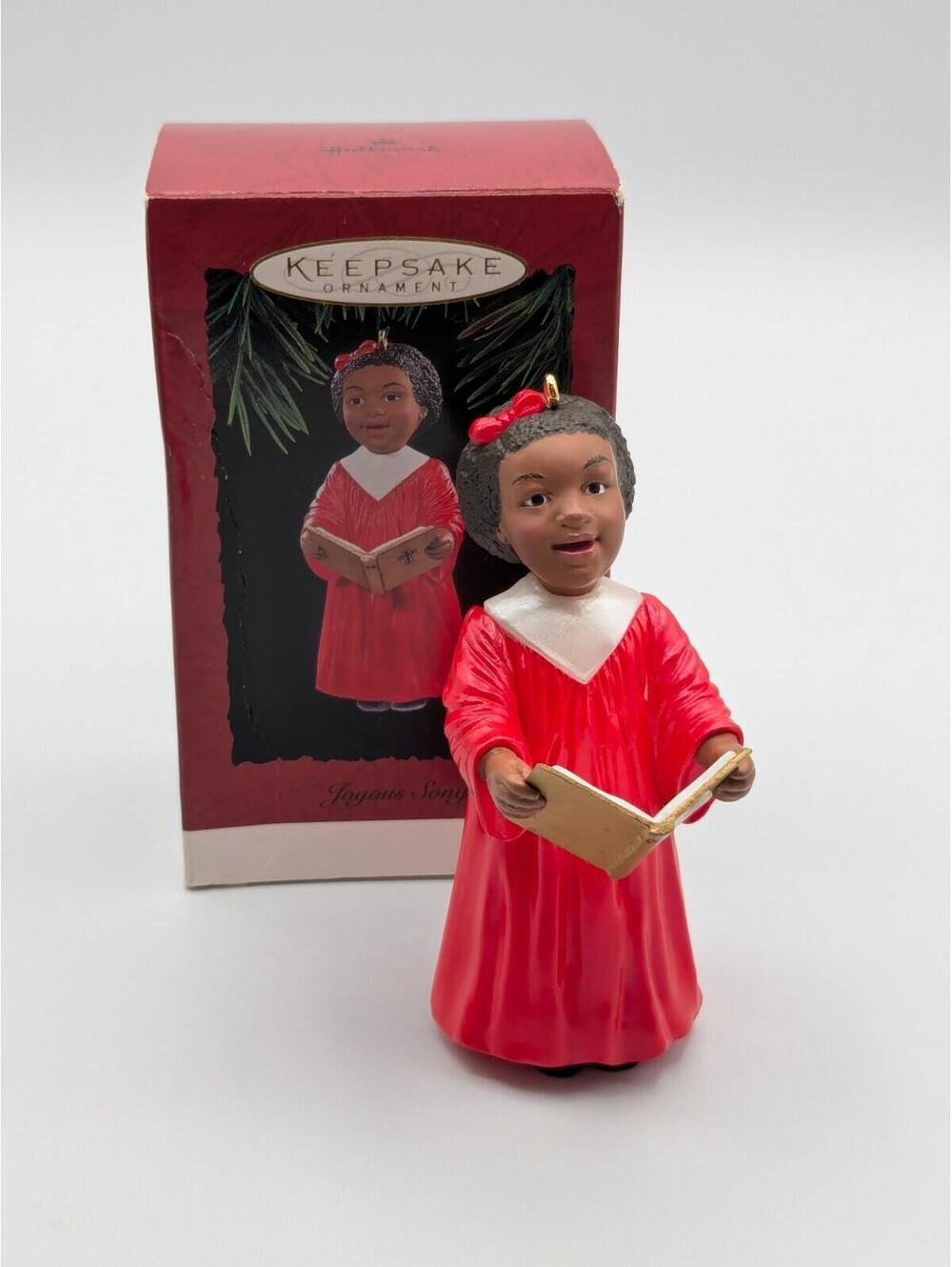 Hallmark Keepsake Joyous Song 1994, Christmas Choir Singer, Vintage Ornament